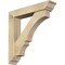 Ekena Millwork Balboa Traditional Rough Sawn Bracket w/ Offset Brace, Douglas Fir, 6"W x 30"D x 30"H BKT0604X30X30BOA01RDF - alternate 1